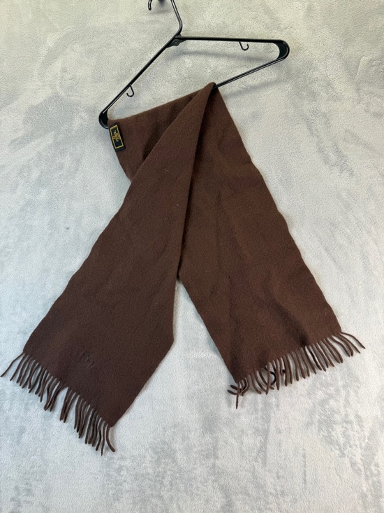 Fendi Accessories - Fendi Brown Wool Scarf 48" Yellow Black Fendi Tag